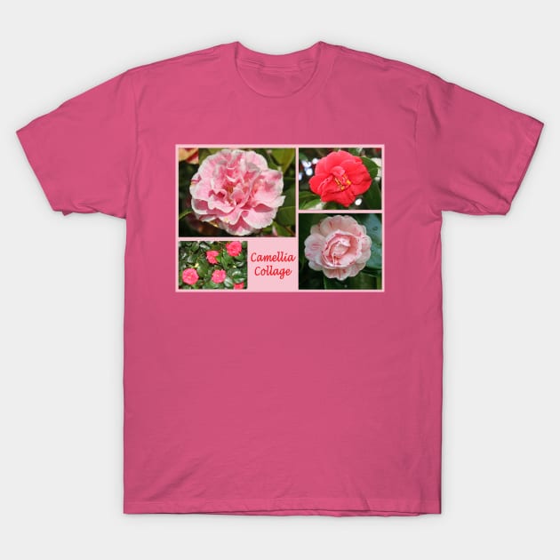 Camellia Collage T-Shirt by RedHillDigital